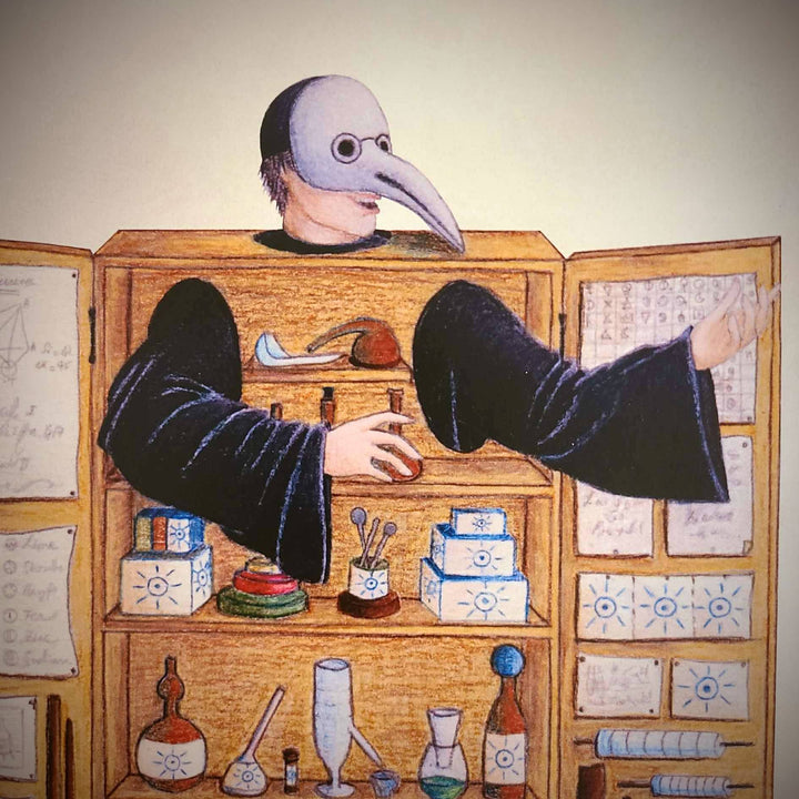 WERIEM ○ PRINT - Plague Doctor | Apothecary | Pharmacist | Gift Medical Student | Alchemy