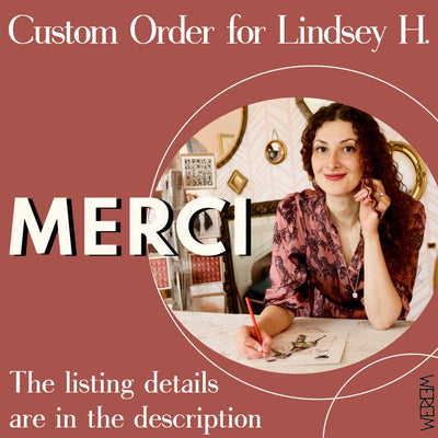 Custom Order for Lindsey H.