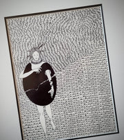 WERIEM ○ Original Art | THE ARTIST'S BLOCK | SOLILOQUIES SERIES | Black and White | Framed Art | Unique | Black ink on paper