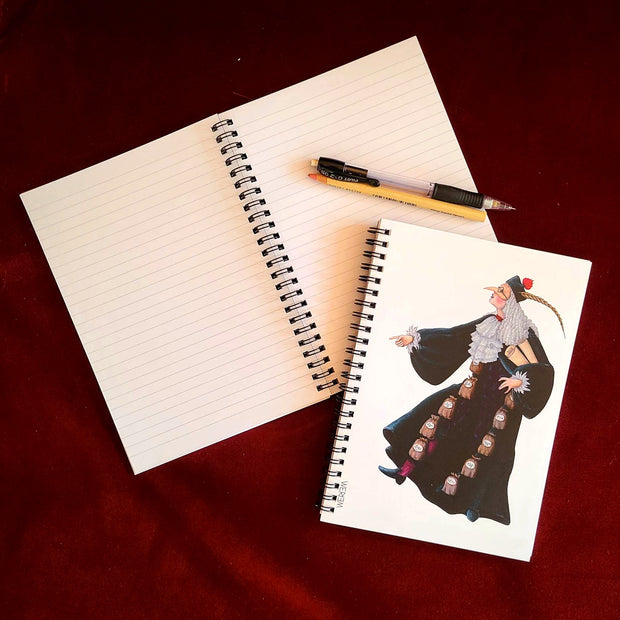 WERIEM ○ NOTEBOOK - Woman boss | Lawyer | Theater | Opera |  Comedy | Baroque | Rococo | Mask | Gift