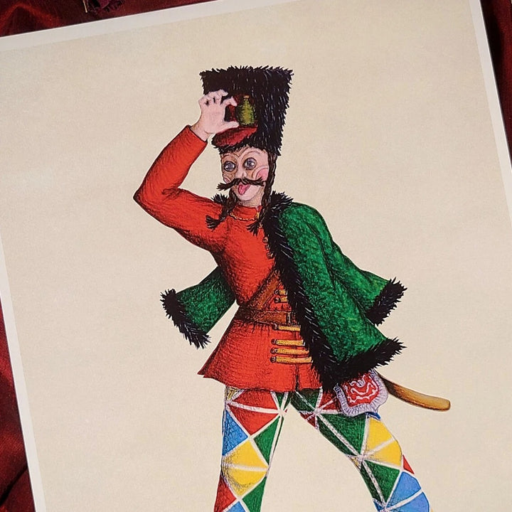 WERIEM ○ PRINT - Harlequin | Hussar | Italian Comedy | Theater | Funny | Costume Design