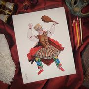 WERIEM ○ PRINT - Harlequin | Hercules | Italian Comedy | Theater | Costume Design