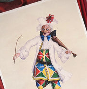WERIEM ○ PRINT - Harlequin | Ballet Master | Theater | Rococo | Musician | Humor | Mask