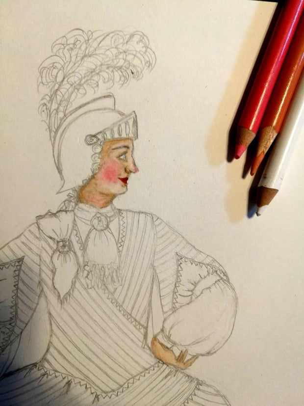 WERIEM ○ PRINT - Opera Singer | Baroque Opera | Costume | Rococo | History | Fashion 1700s