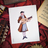 WERIEM ○ PRINT - Lute Player | Musician | Illustration | Baroque | Opera | Early Music | 1700s