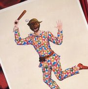 WERIEM ○ PRINT - Harlequin | Italian Comedy | Theater | Performer | Mask | Commedia Dell'Arte