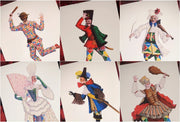 WERIEM ○ 6 PRINTS, HARLEQUIN BUNDLE - Italian Comedy | Funny Character | Theater | Mask