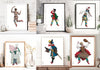WERIEM ○ 6 PRINTS, HARLEQUIN BUNDLE - Italian Comedy | Funny Character | Theater | Mask