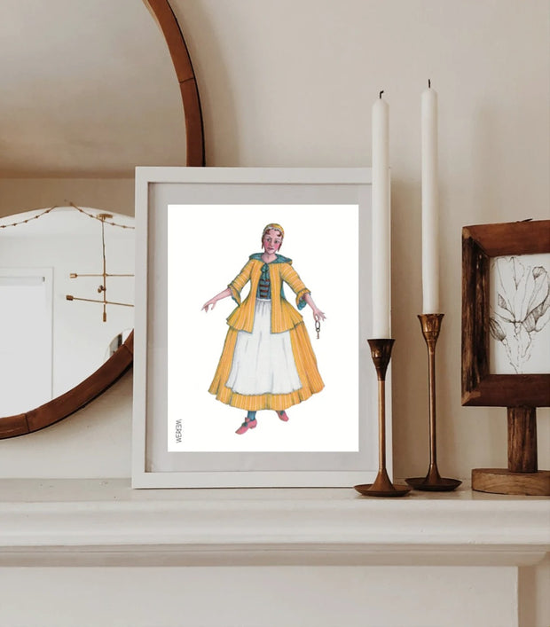 WERIEM ○ PRINT - Maid in Yellow | Costume Design | Opera | Theater | History | Fashion | 1700s | Rococo