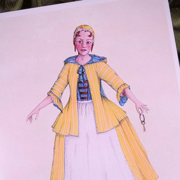 WERIEM ○ PRINT - Maid in Yellow | Costume Design | Opera | Theater | History | Fashion | 1700s | Rococo