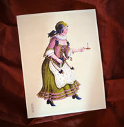 WERIEM ○ PRINT - Maid in German costume | Illustration | Theater | Opera | Comedy | Fashion History