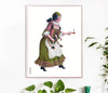 WERIEM ○ PRINT - Maid in German costume | Illustration | Theater | Opera | Comedy | Fashion History